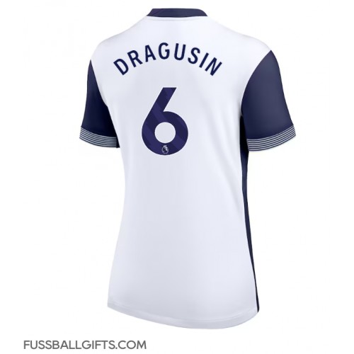 Tottenham Hotspur Radu Dragusin #6 Fußballbekleidung Heimtrikot Damen 2024-25 Kurzarm